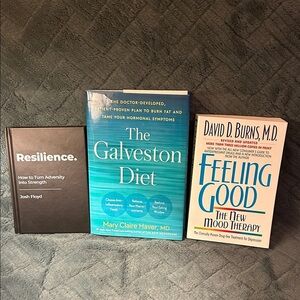Book Collection: Resilience, The Galveston Diet, Feeling Good